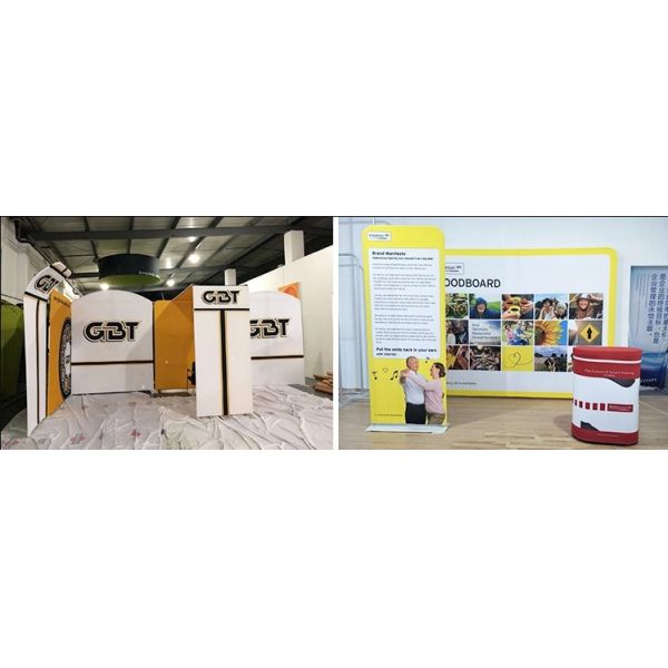 3X6 Reusable Trade Show Booth Displays , Pop Up Exhibition Stands Machine Washable