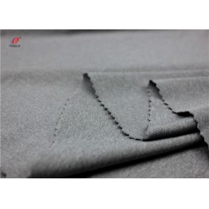 Cheap Melange Colour Sports Clothing Weft Knitted Fabric Polyester Spandex Material for sale
