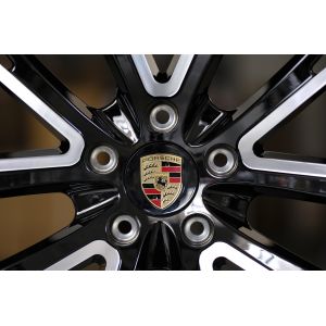 21X9.5 21X11 Forged Alloy Wheels Custom PCD 5x130 Black Surface ISO16949