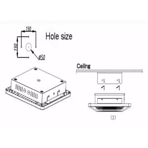 Waterproof Ip65 Led Canopy Lights For Petrol Station 30w Light Power CE RoHS