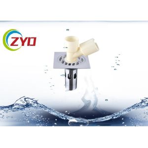 10cm X 10cm Round Bathroom Floor Drain Easy Clean Brushed 304 SS Type