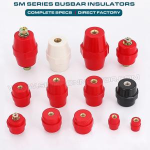 China SM Type Busbar Standoff Insulators, SM25 Polyester Low Voltage Insulator with Screw M6 & BMC/SMC Busbar Supporter on sale
