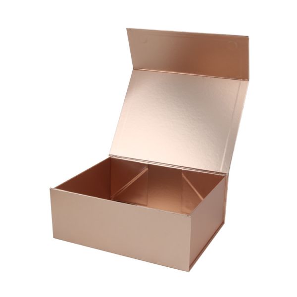 Flap Custom Matte Black Luxury Foldable Hard Paper Magnetic Closure Gift Box for Gifts