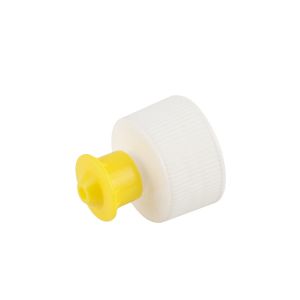 White Yellow 24/410 Push Pull Cap For Plastic Cleanser Essence Bottle