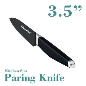 China Professional 3.5 Paring Knife Tough Steel Blade Body 3 Layers Welding Combination on sale