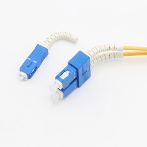Flex Angle Boot Fiber Optic Patch Cord Duplex / Simplex Flexible In Any