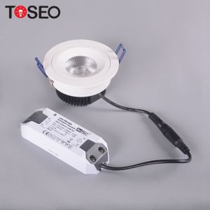 Round 92mm Dimmable LED Downlights 10 Wattage For Meeting Room