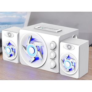 Portable Speaker With Aux Input Microphone Aluminum ABS PC Cabinet 5W Output