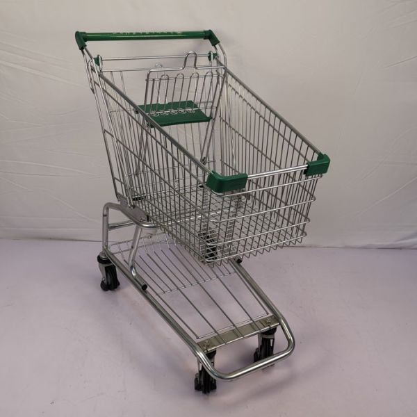 Quality CE 100L Supermarket Grocery Store Shopping Cart Customized Logo And Color wholesale