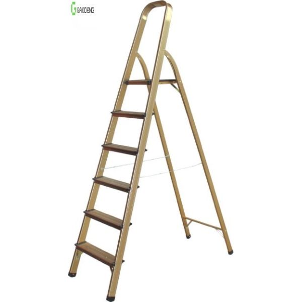 Quality 1.2mm Aluminum Ladder Folding 4 To 9 Step 2 Foot wholesale