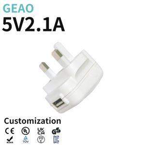 China Portable 5V 2.1A USB Wall Charger ABS PC Material Charging Battery Fan on sale