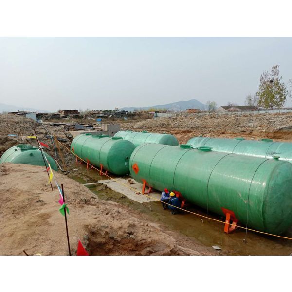10-20 t/hour Wastewater Treatment Machine Fully Automatic Control FRP Septic Tank
