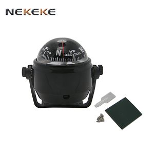 ABS Body Marine Navigation Compass Digital Display Ball Shape Automobile Compass