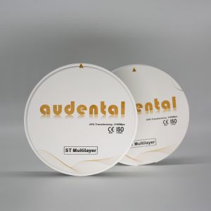1100Mpa 43% Translucent ST/DST Mutilayer Zirconia Blocks for Smooth Veneers Vita
