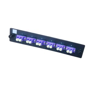 Black Fiber Optic Patch Panel 2U 96F Pull Out Modular For LC/SC/FC/ST Adapter