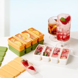New custom Multipurpose large rectangle Silicone Ice Cube Tray