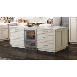 Modern Design Kitchen Island Table with Storage and Customized Color Shaker