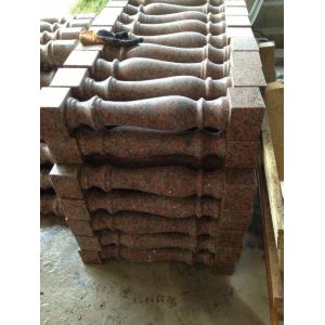 G562 Red Granite Baluster, Maple Leaf Red Granite Handrail, China Capao Bonito