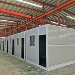 Convenient Sandwich Panel Wall Flat Pack Prefab Houses For Construction Site