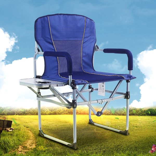 Outdoor Camping Picnic Fishing Chair with Side Table Lightweight and Portable Design