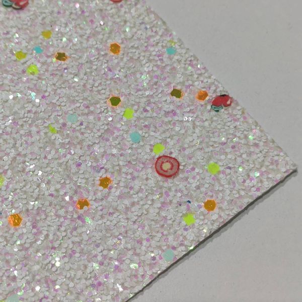 54/55' 1.2m Grade 3 Fireproof Chunky Glitter Wall Fabric
