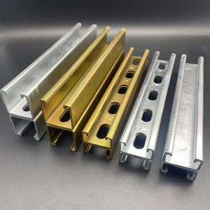 Cheap Carbon Steel Zinc Plated Slotted Back to Back Strut Channel for sale