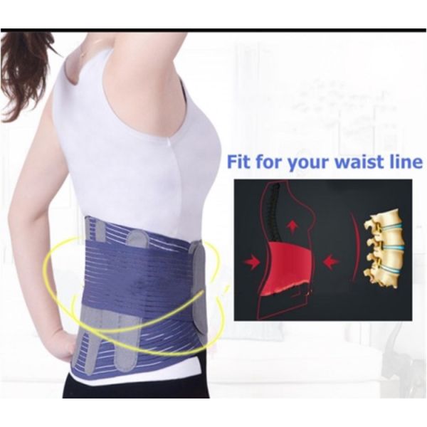 Breathable Adjustable Lower Lumbar Back Brace Support Belts Nylon Material