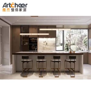 Minimalist Custom Wood Kitchen Cabinets With Accessories Standard Size