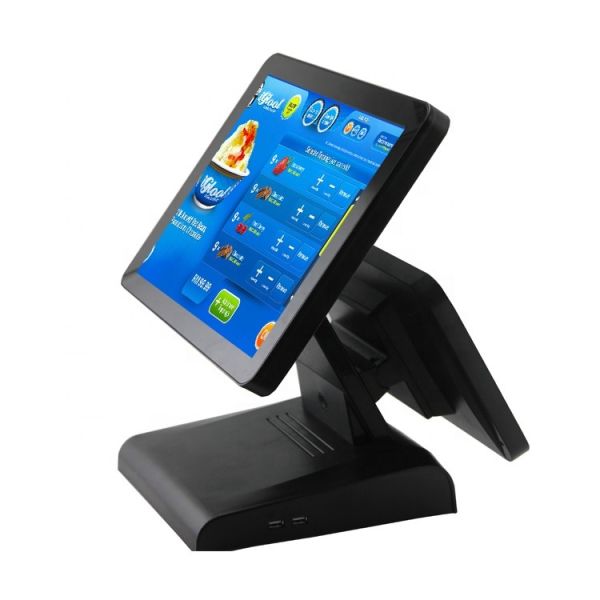 Quality J3710 15 Inch Windows POS System Dual Panel All In One Touch Screen wholesale