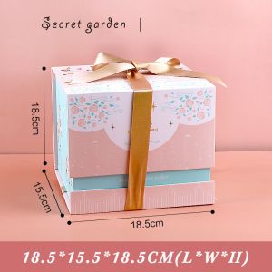 Birthday Candy Package Paper Box Gift Cardboard Box With Ribbon