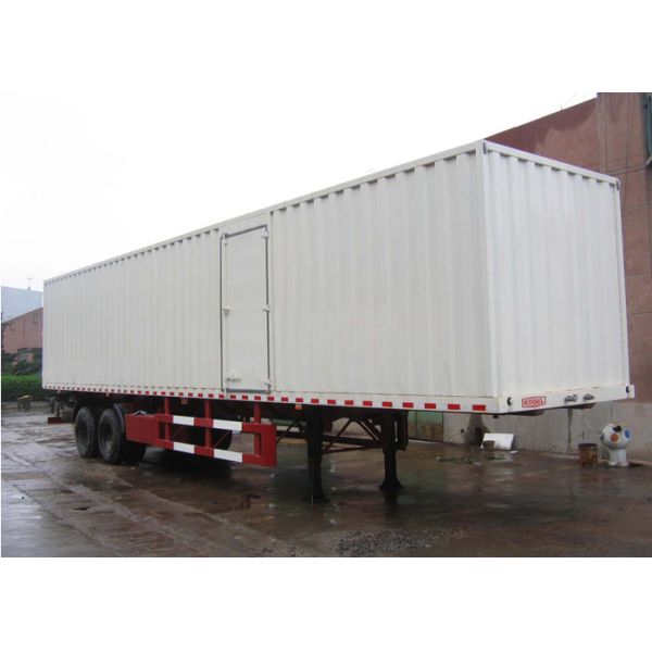 Quality 13m Curtain Side Semi Trailer Steel Box Double Axles for Dry Freight Cargos wholesale