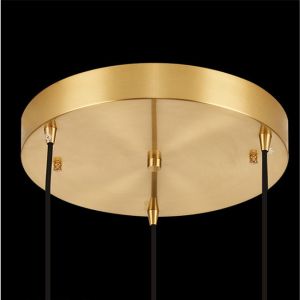 Copper Transparent Crystal Pendant Light Modern G4 Light Source