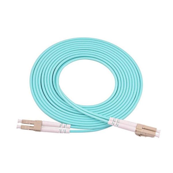 Quality multimode lc lc connector om4 50/125 duplex jumper lszh jacket 1m fiber optic patch cord wholesale