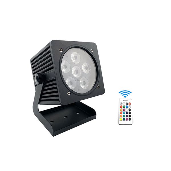 Quality Wireless Battery 72W RGBWA Remote Control  Par Can Stage Lights wholesale