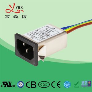 YBX IEC Inlet EMI Filter 220V AC EMC Noise Filter 1A 3A 6A 10A For Electric