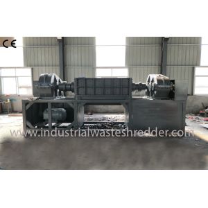 Plastic PET Buckets Solid Waste Shredder Machine Double Shaft Anti - Corrosion