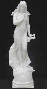 China white marble girl statue on sale