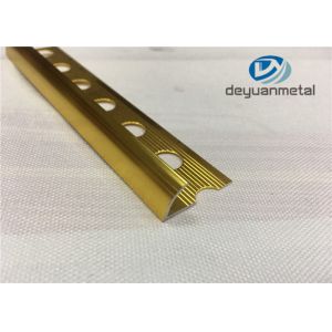 China 10mm 8mm 12mm Height Aluminium Edge Trim Profiles Wear Resistance on sale
