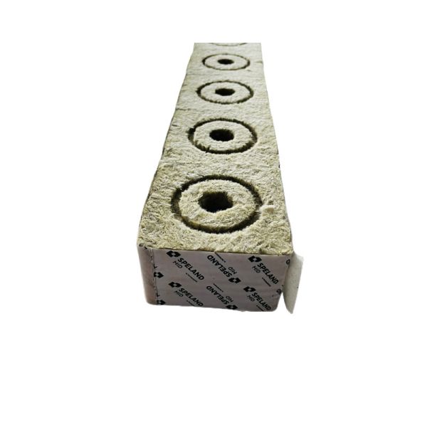 Basalt Mineral Wool Seedling Blocks Square Shape Rock Wool Insulation for