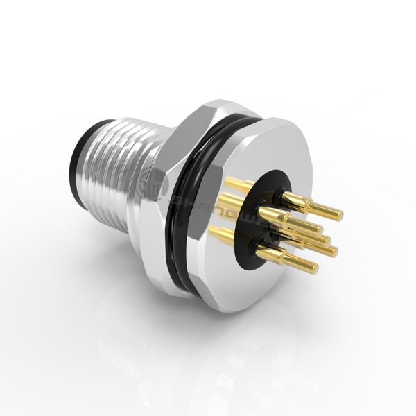 20A Copper Alloy Panel Mount Power Connector IP67 Rated PVC/Nylon Insulation Up