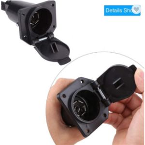 PVC 7 Way Light Plug Wire Harness Assembly Converter Adapter For Car Tow Trailer