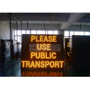 1R1G1B Yellow Led Display P10 , IP65 Waterproof Led Sign 100000 Hours Lifespan