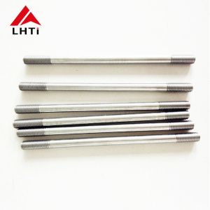 DIN 938 Gr2 Titanium Stud Bolt with DIN 934 Hex Nuts M14 M18 M20 CNC Machined