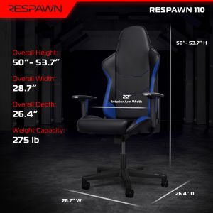 Comfortable Ergonomic Gaming Chair with Adjustable Fabric and Integrated