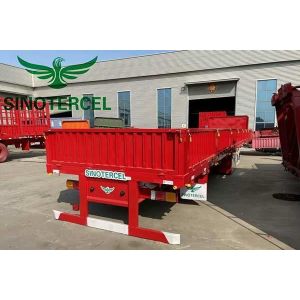 Tri Axles 60000kg Sidewall Semi Trailer For Container Transportation