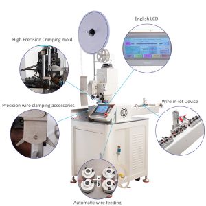 CX-02A Full Automatic Single Head Terminal Wire Crimping Machine For Harness