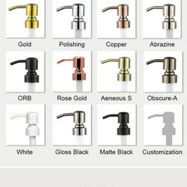 Multiple Colors Screw Design Lotion Dispenser Pump with Clip Support 24mm 28mm Size