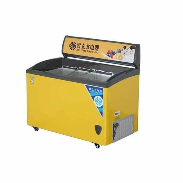 Quality Double sliding glass Door Ice Cream Display Chest Deep Fridge Freezer wholesale