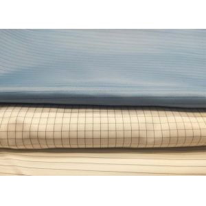 Blue Anti Static Lining Fabric 60gsm And 110gsm lightweight