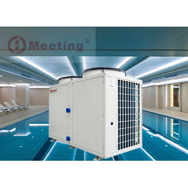 Galvanized Steel Sheet 50kw Air Source Heat Pump Constant Temperature 38℃ Spa